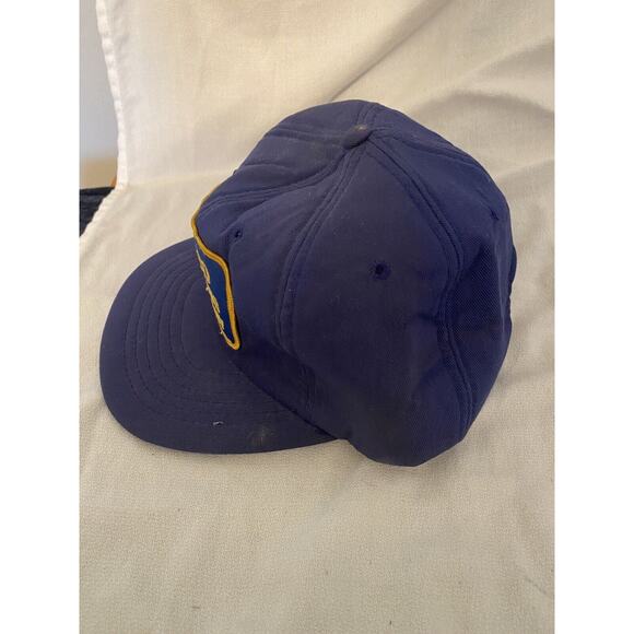 Vintage Edco Drilling Company Patch Hat Dad Cap Snapback Blue Cotton Foam Truck - Picture 2 of 11